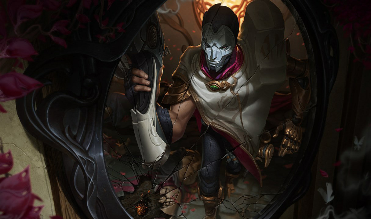 Official League of Legends artwork featuring Jhin